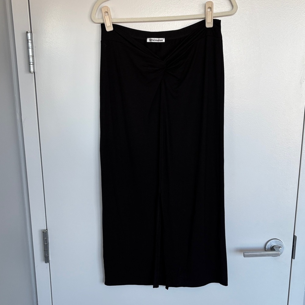 Reformation Black Midi Skirt |  Size L
